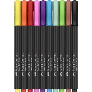 Filzstifte Black Edition von Faber Castell, 10 Stifte in...