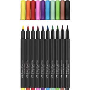 Filzstifte Black Edition von Faber Castell, 10 Stifte in...