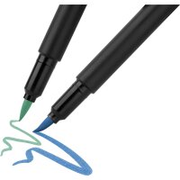 Filzstifte Black Edition von Faber Castell, 10 Stifte in 10 Farben sortiert
