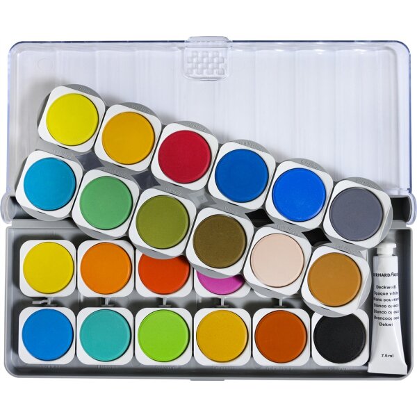 Deckfarbkasten Winner von Eberhard Faber, 24 Farben