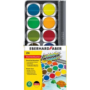 Deckfarbkasten Winner von Eberhard Faber, 24 Farben