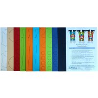 Bastelset Clown Fensterbild / Girlande, 6 Stück