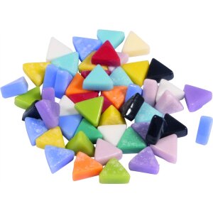 Triangle Glas Mosaik Mix, bunt, ca. 1100 St&uuml;ck