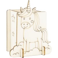 Bastelset Stiftehalter Einhorn aus Holz