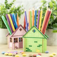 Bastelset Stiftehalter Haus aus Holz