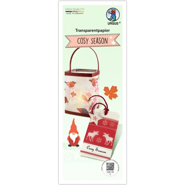 Transparentpapier Cosy Season 115g/m², 100 Blatt, 27...