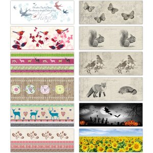 Transparentpapier Cosy Season 115g/m&sup2;, 100 Blatt, 27 x 10 cm
