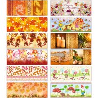 Transparentpapier Cosy Season 115g/m², 100 Blatt, 27 x 10 cm