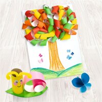 Mal und Bastelpapier Basic, DIN A4, 100 Blatt in 9 Farben