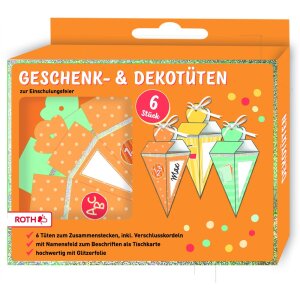 Geschenktüten Einschulung, 6 Stück. Lieferbar...