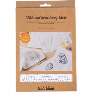 Wasserl&ouml;sliche Stickvliese, 6 Blatt A5