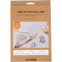 Wasserlösliche Stickvliese, 6 Blatt A5