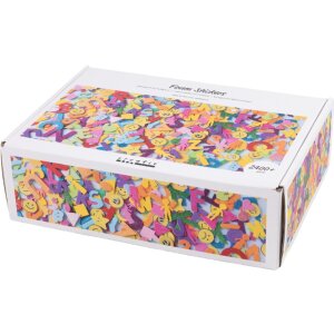 Moosgummi Aufkleber 2640 St&uuml;ck, selbstklebend, verschieden sortiert, voraussichtlich Ende Januar lieferbar