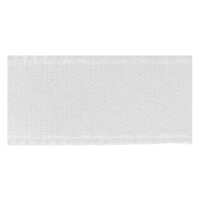 Doppelsatinband, 3 mm, 10 m Rolle, weiß