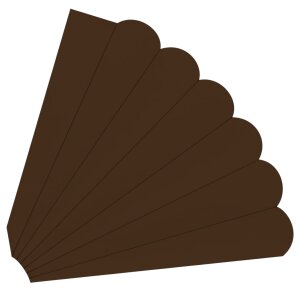 Schult&uuml;tenspitze von Prell, 1 St&uuml;ck schokobraun
