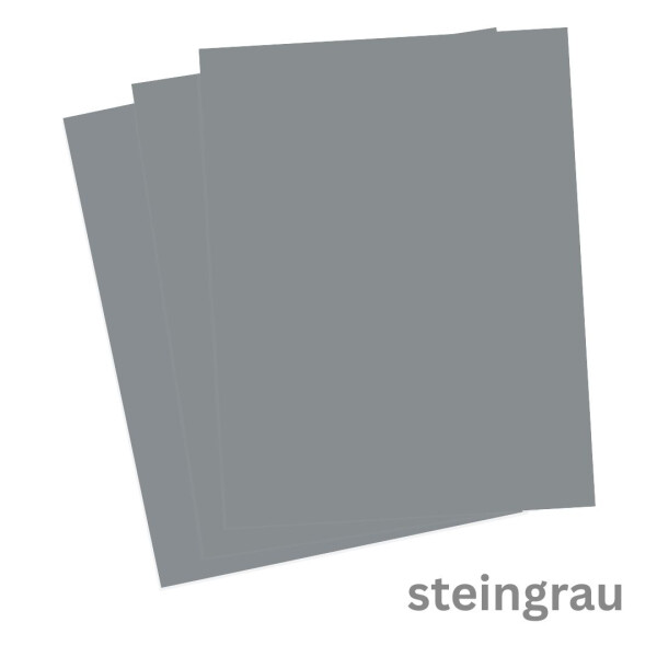 Tonkarton steingrau, DIN A3, 180 g/m², 100 Blatt