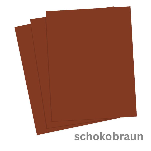 Tonkarton schokobraun, DIN A3, 180 g/m², 100 Blatt