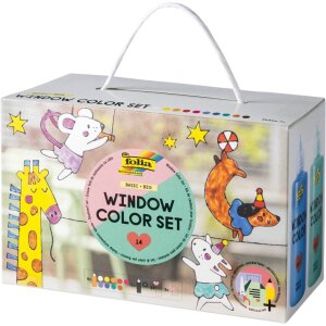Window Color Set Basic, 10 Fensterfarben je 80 ml