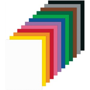 Tonkarton DIN A4, 180g/m², 120 Blatt in 12 Farben...