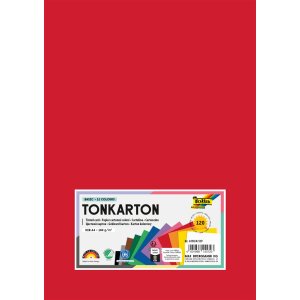 Tonkarton DIN A4, 180g/m², 120 Blatt in 12 Farben...