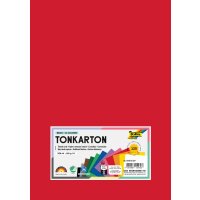 Tonkarton DIN A4, 180g/m², 120 Blatt in 12 Farben sortiert