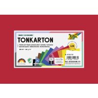 Tonkarton DIN A5, 180 g/m², 120 Blatt in 12 Farben sortiert