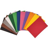 Tonkarton DIN A6,  180 g/m² 120 Blatt in 12 Farben sortiert