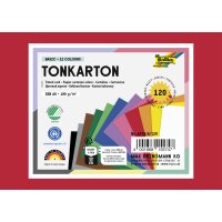 Tonkarton DIN A6,  180 g/m² 120 Blatt in 12 Farben sortiert