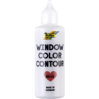 Window Color Fensterfarbe, Konturenfarbe silber, 80 ml