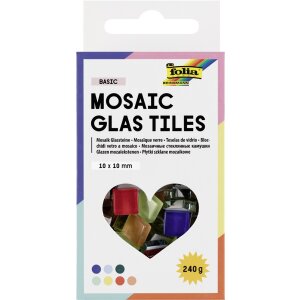 Mosaik Glassteine Basic, 10 x 10 mm, 300 Stück,...