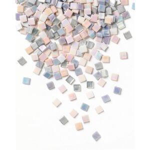 Mosaik Glassteine irisierend, 10 x 10 mm, 300 Stück,...