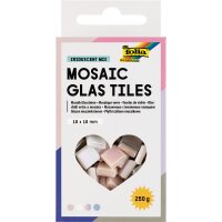 Mosaik Glassteine irisierend, 10 x 10 mm, 300 Stück, farbig sortiert