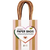 Papiertüten Stripes Amore S, 4 Motive sortiert, 20 Stück, 12 x 5,5 x 15 cm