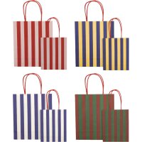 Papiertüten Stripes Classic, 4 Motive sortiert, wählbar in verschiedenen Größen