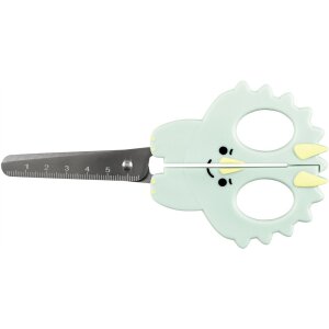 Kinder Bastelschere Dino, 1 St&uuml;ck, L&auml;nge ca. 16 cm