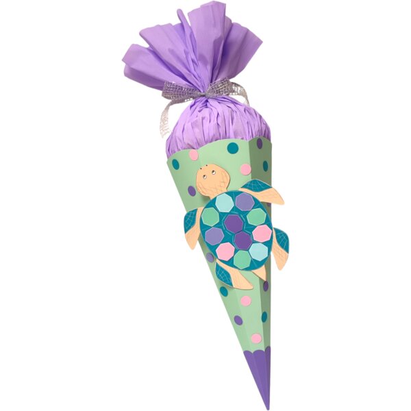 Schultüte Bastelset Schildkröte von Prell, inkl. Schulstarterpaket GRATIS