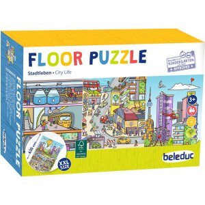 Bodenpuzzle Stadtleben, 45teilig