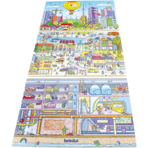 Bodenpuzzle Stadtleben, 45teilig