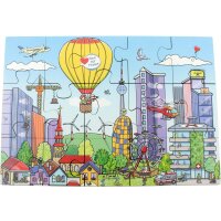 Bodenpuzzle Stadtleben, 45teilig