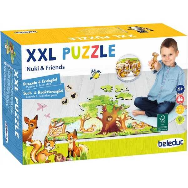 XXL Puzzle Nuki & Friends, 54 teilig inkl. 4...