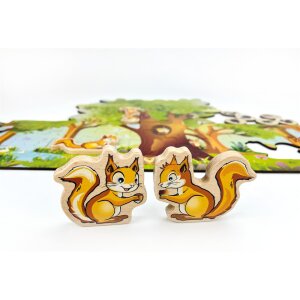 XXL Puzzle Nuki &amp; Friends, 54 teilig inkl. 4 Spielfiguren