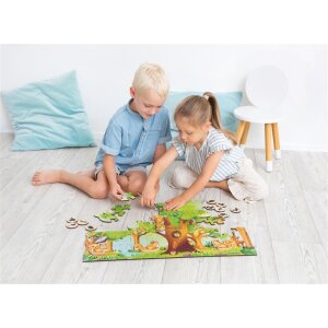 XXL Puzzle Nuki &amp; Friends, 54 teilig inkl. 4 Spielfiguren