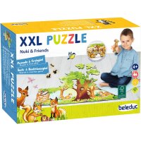 XXL Puzzle Nuki & Friends, 54 teilig inkl. 4 Spielfiguren