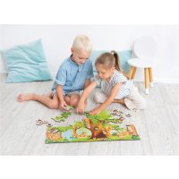 XXL Puzzle Nuki & Friends, 54 teilig inkl. 4 Spielfiguren