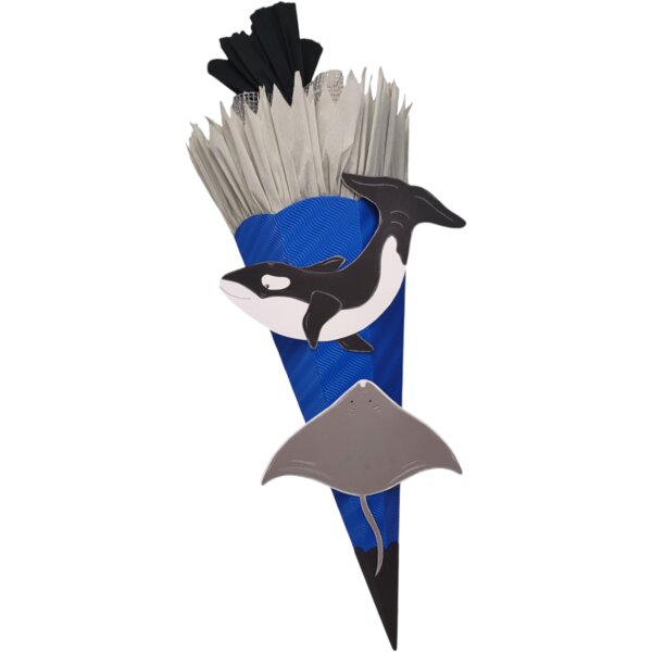 Schultüte Bastelset Meerestiere von Prell,  inkl. Schulstarterpaket GRATIS