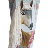 Motivschultüte Pferd Bella sechseckig von Roth,  inkl. Schulstarterpaket GRATIS. Lieferbar voraussichtlich Mitte Januar