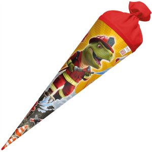 Motivschult&uuml;te Feuerwehr Dino rund von Roth,  inkl. Schulstarterpaket GRATIS