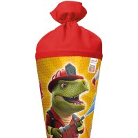 Motivschultüte Feuerwehr Dino rund von Roth,  inkl. Schulstarterpaket GRATIS