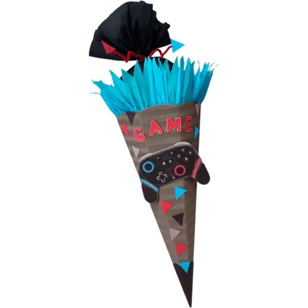 Schultüte Bastelset Game von Prell, inkl. Schulstarterpaket GRATIS