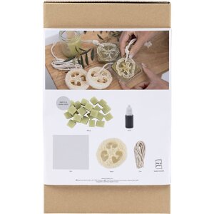 Kreativ Set Seifenherstellung mit Loofah, olivgr&uuml;n, voraussichtlich Anfang M&auml;rz lieferbar